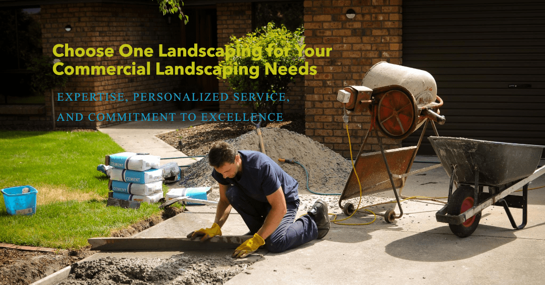Commercial landscaping service by One Landscaping